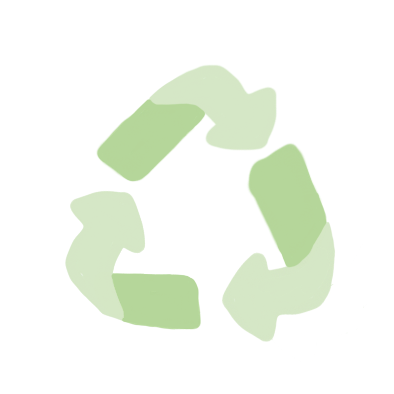 recycling symbol drawing