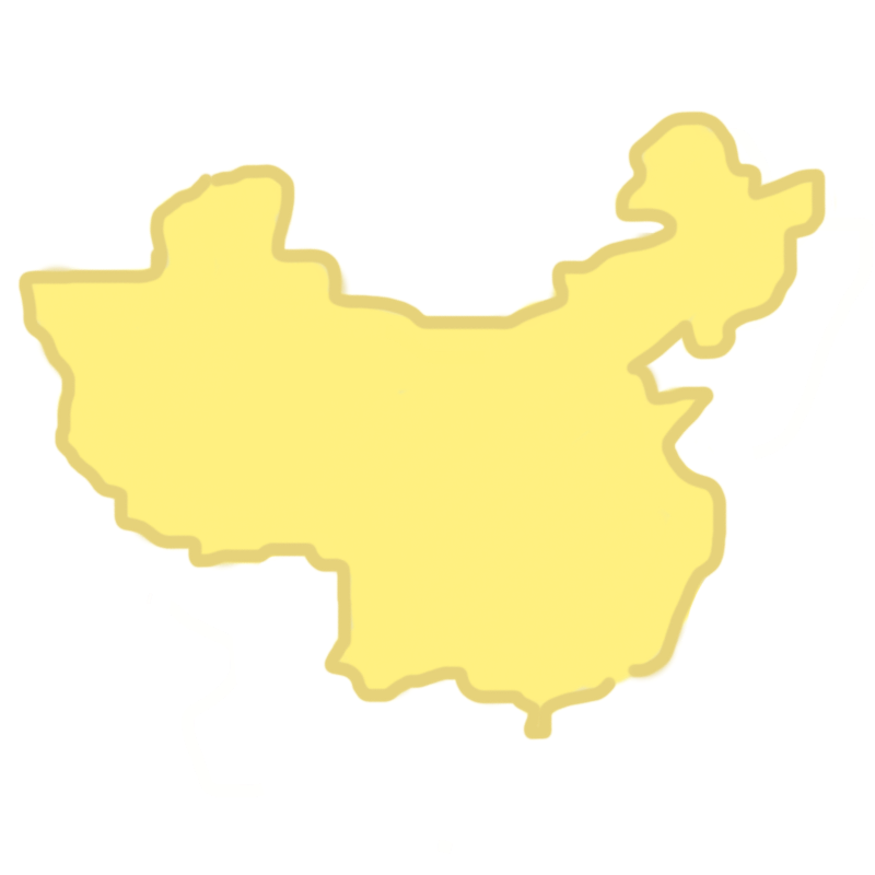 drawing of a map of China